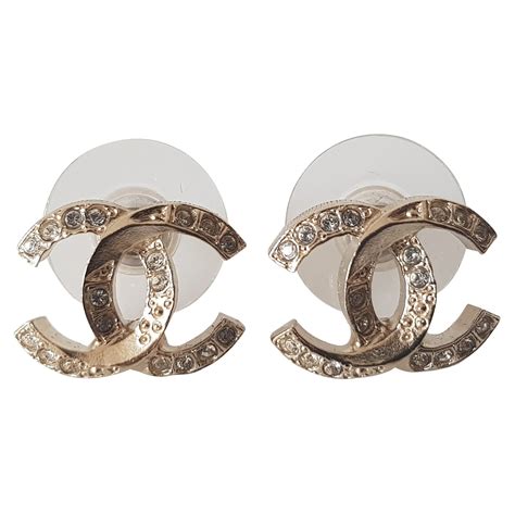 boucle d'oreille chanel argent|Boucles d'oreilles Chanel femme occasion .